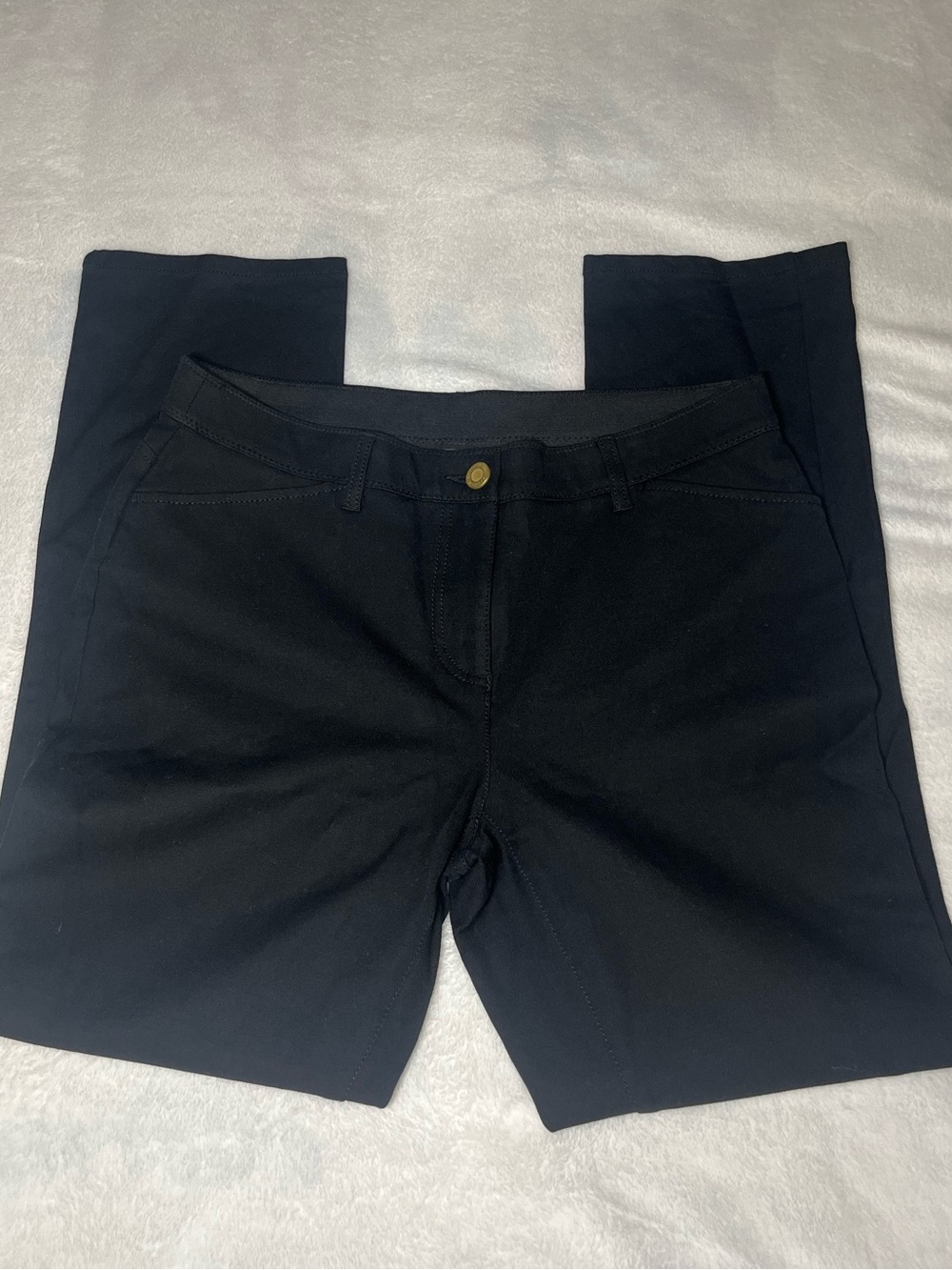 Chico's So Slimming black Pants Size 1 black peyton Ponte Stretch